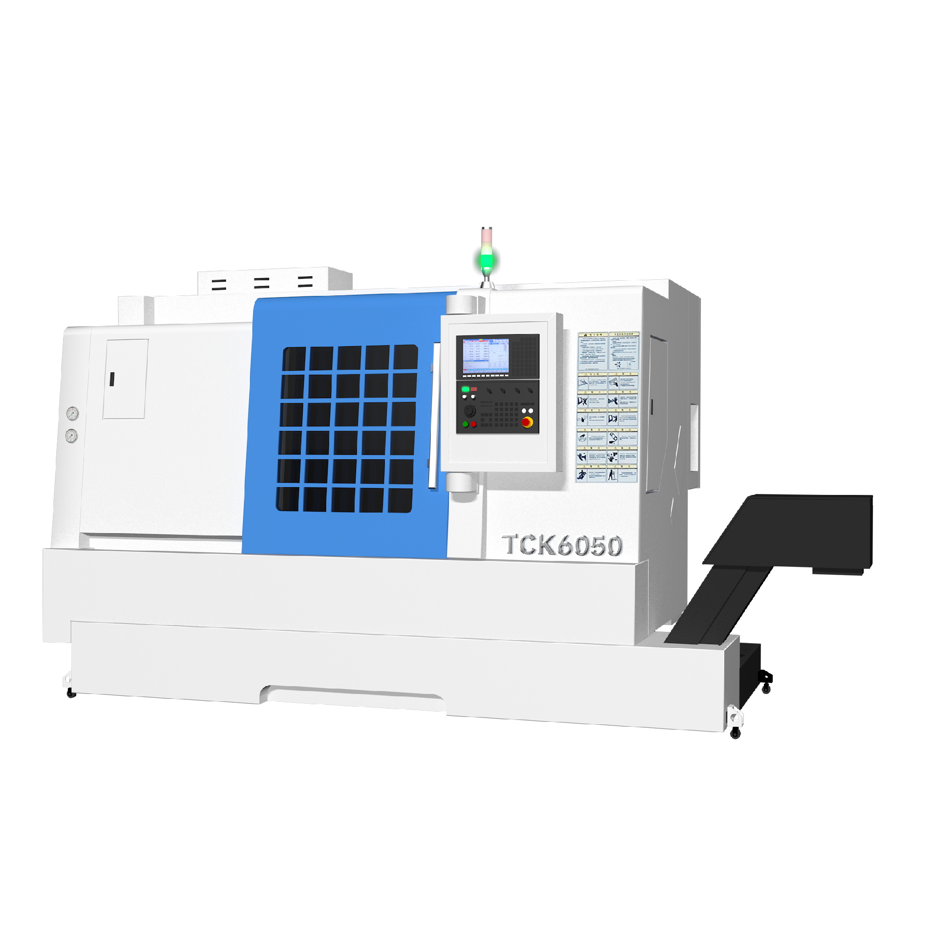 TCK6050 CNC तिरछा बिस्तर खराद