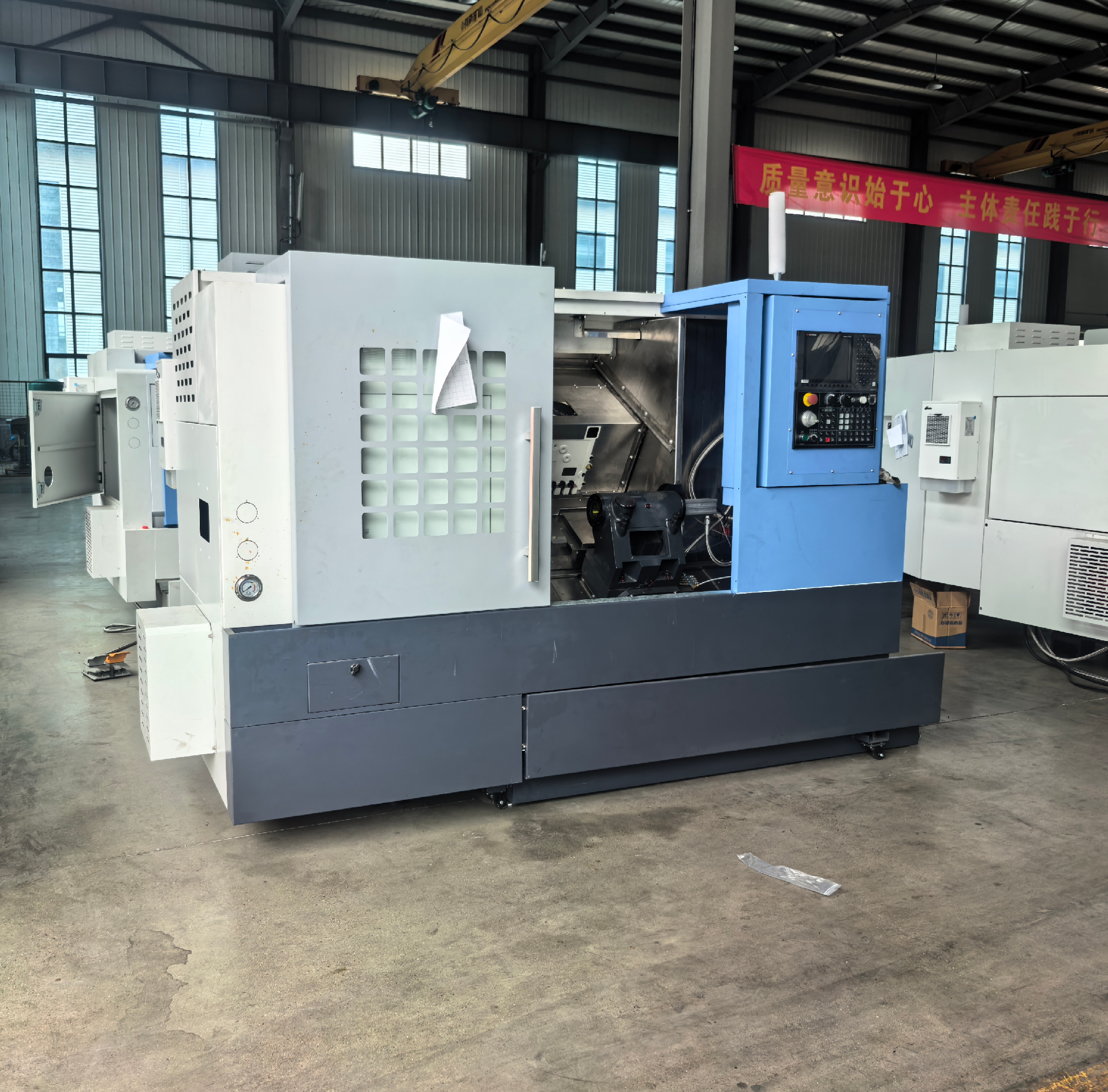 TCK6050 CNC तिरछा बिस्तर खराद