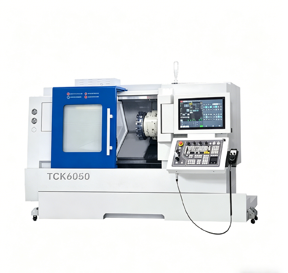 TCK6050 CNC तिरछा बिस्तर खराद