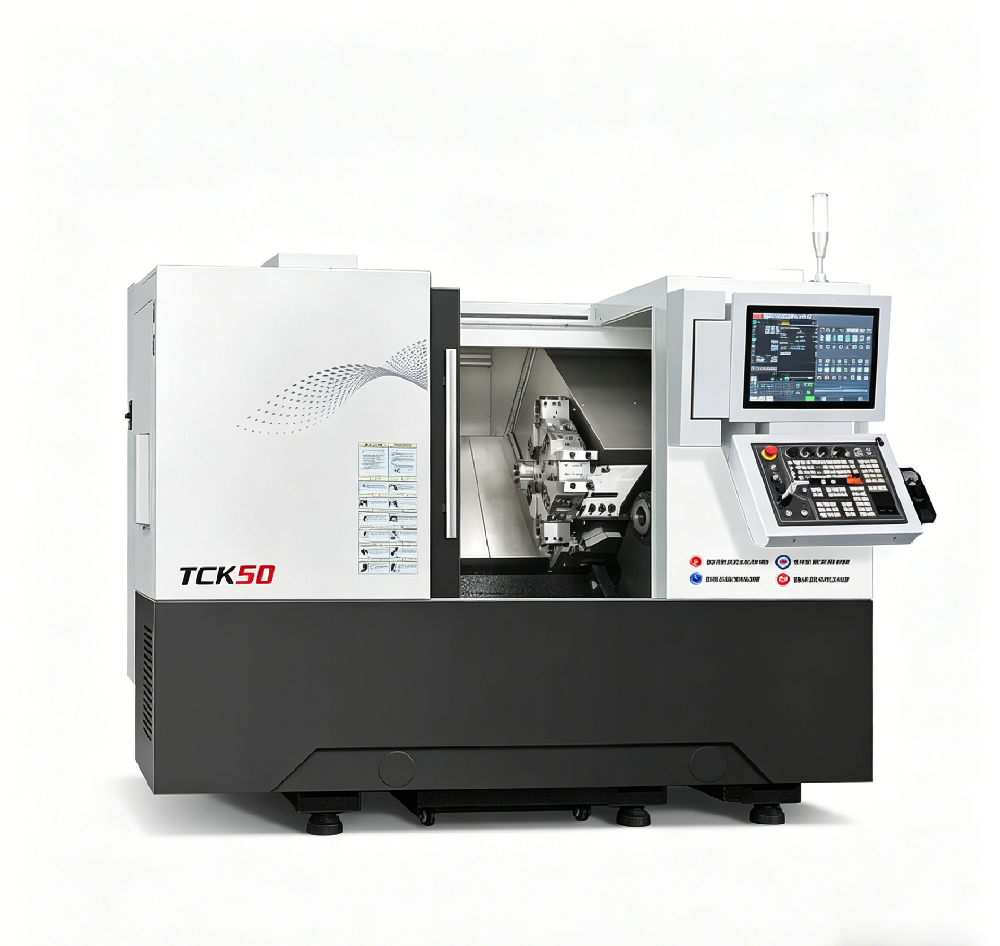 TCK50 CNC तिरछा बिस्तर खराद