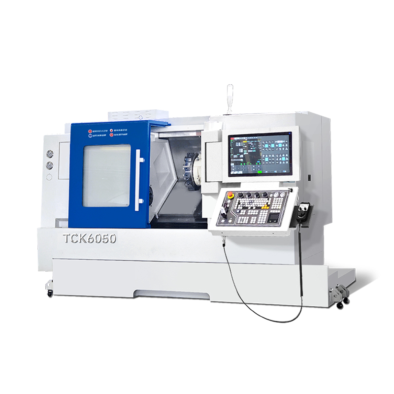 TCK6050 CNC तिरछा बिस्तर खराद